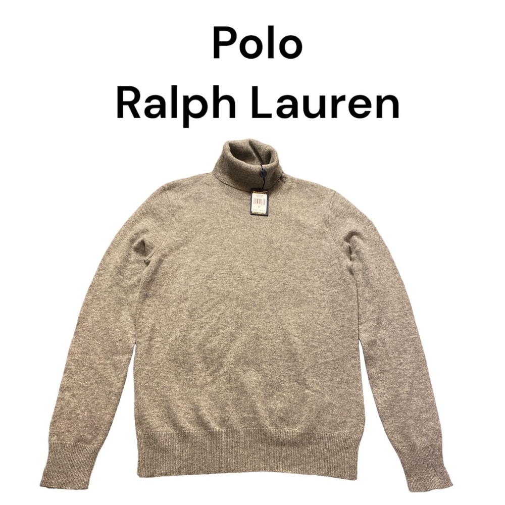 Polo by Ralph Lauren, 100% cashmere, gray, turtleneck, size medium, NWT $180